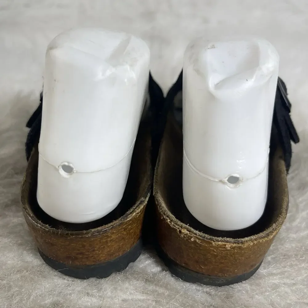 Birkenstock Arizona Black Suede Sandals EU 35 US 4-4.5 Narrow Germany